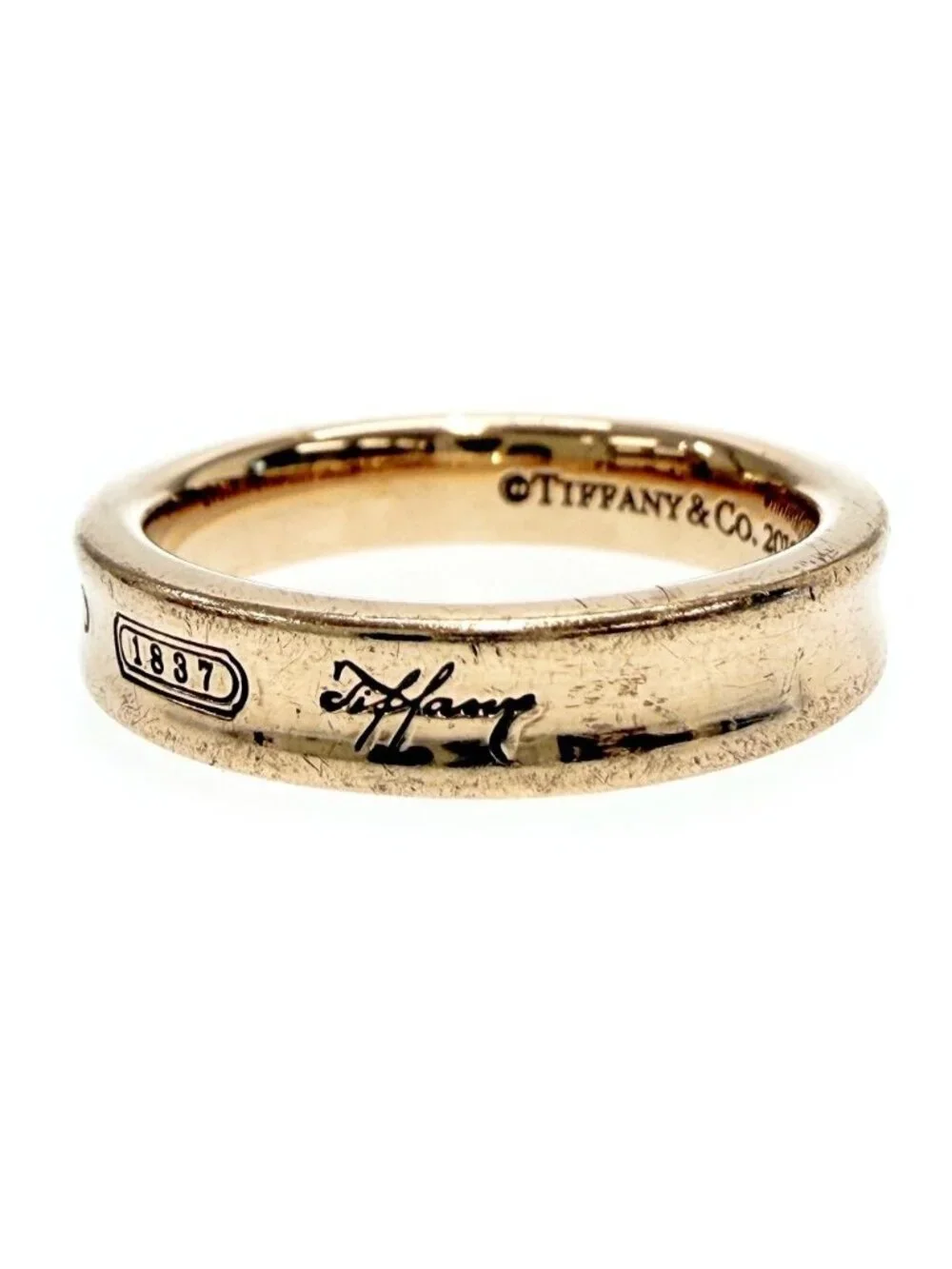 Tiffany & Co Gold Rubedo 1837 Narrow Ring Metal Stamp